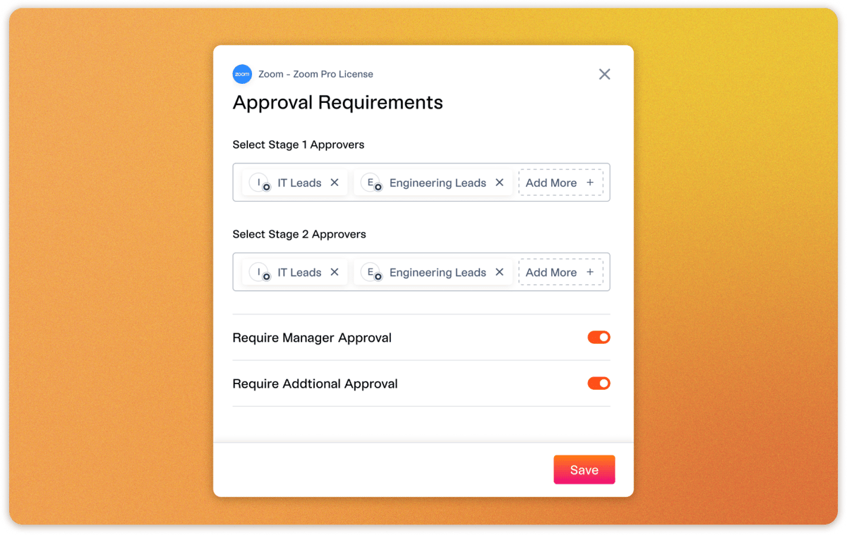 Multistage approval