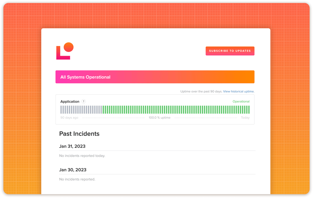 Status page